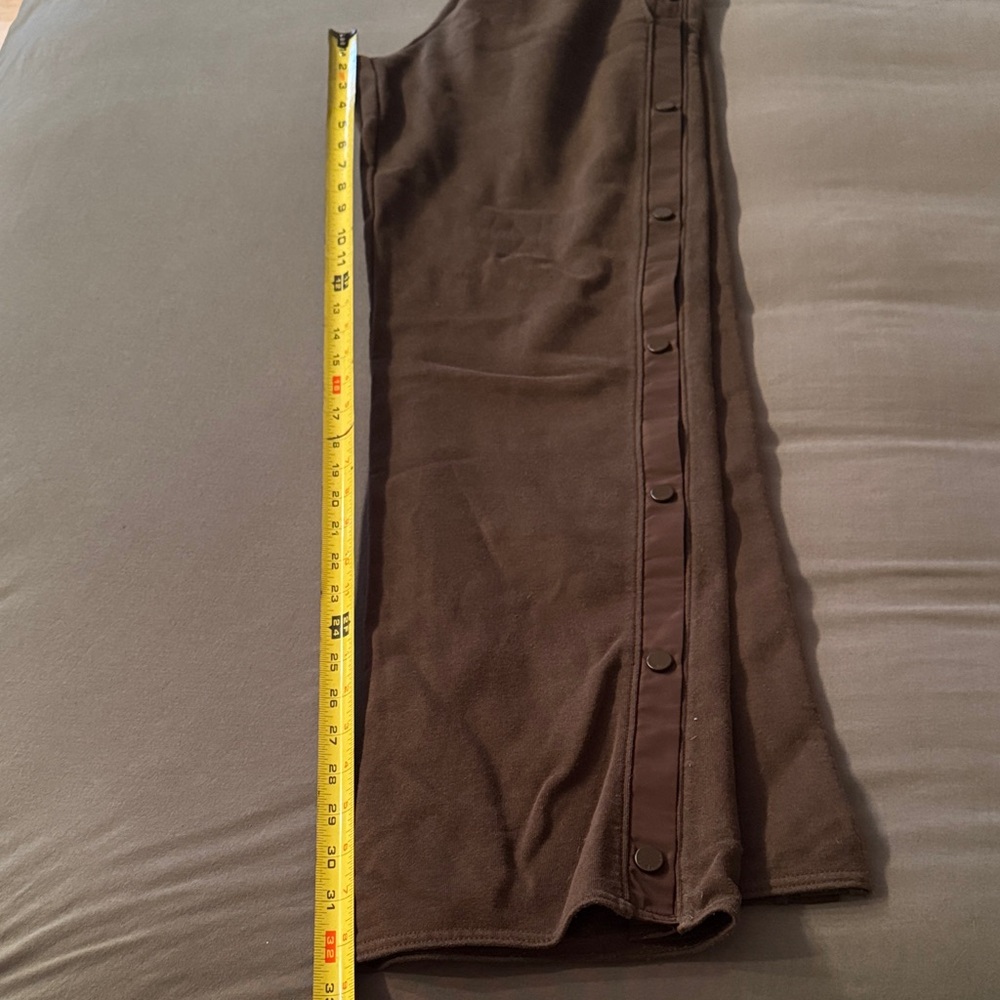 ALO Yoga Brown Snap-Detail Track Pants - Picture 9 of 9